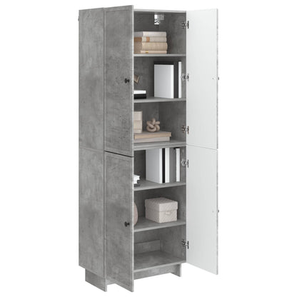 vidaXL Cabinet Set 2 pcs Concrete Grey 66 x 34.5 x 90 cm