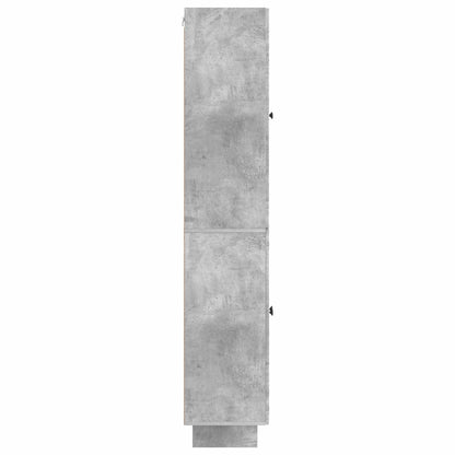 vidaXL Cabinet Set 2 pcs Concrete Grey 66 x 34.5 x 90 cm