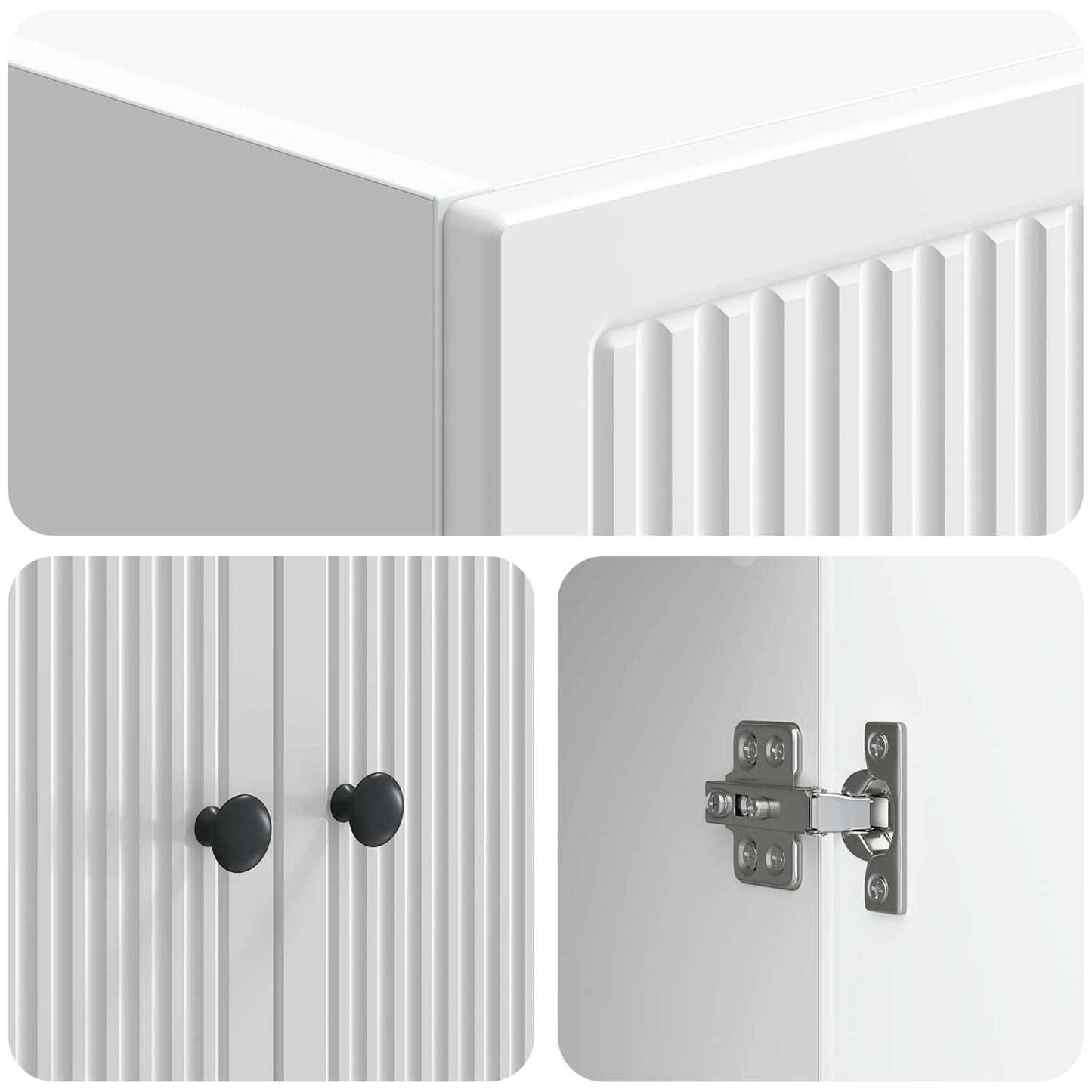 vidaXL Cabinet Set 2 pcs High Gloss White 66 x 34.5 x 90 cm
