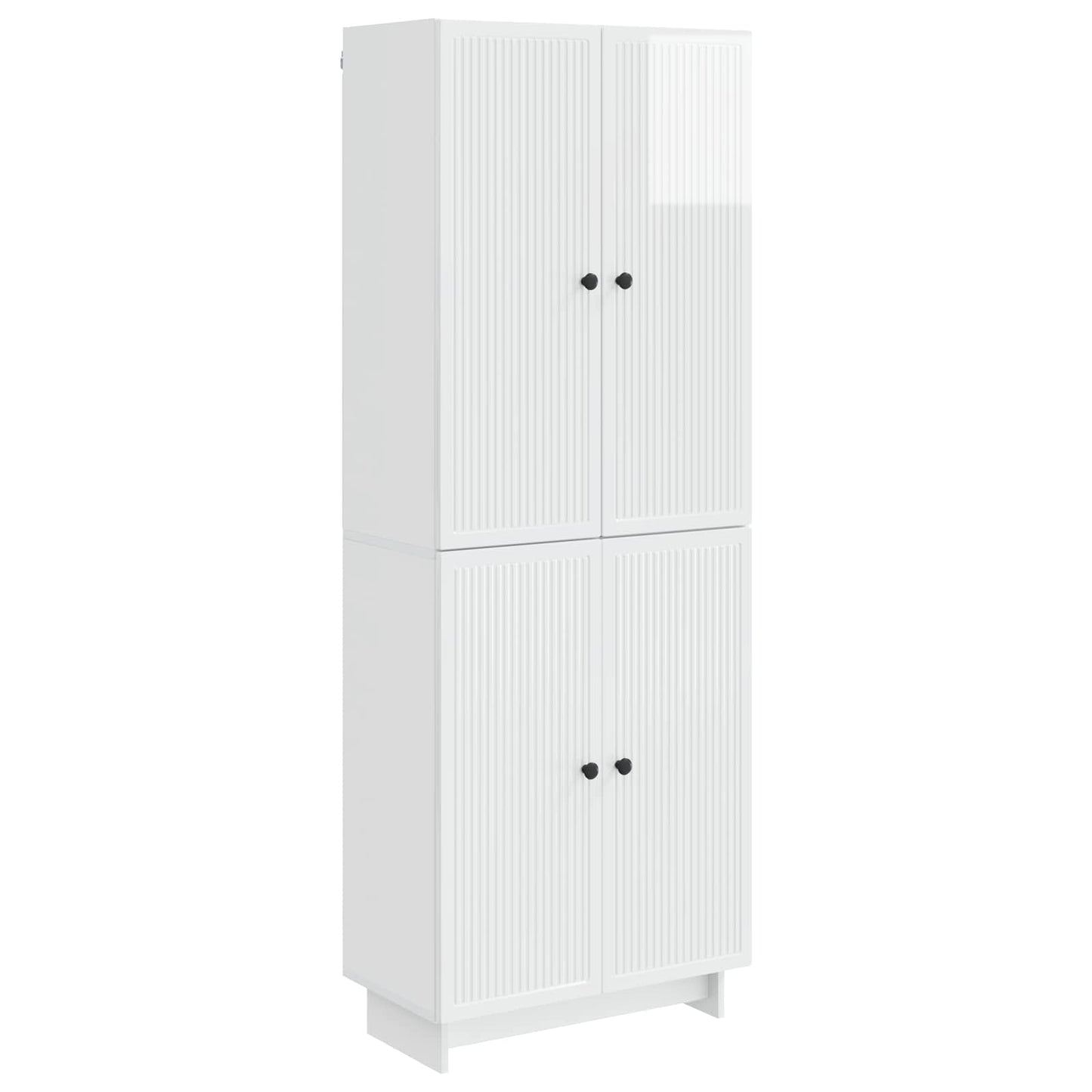 vidaXL Cabinet Set 2 pcs High Gloss White 66 x 34.5 x 90 cm