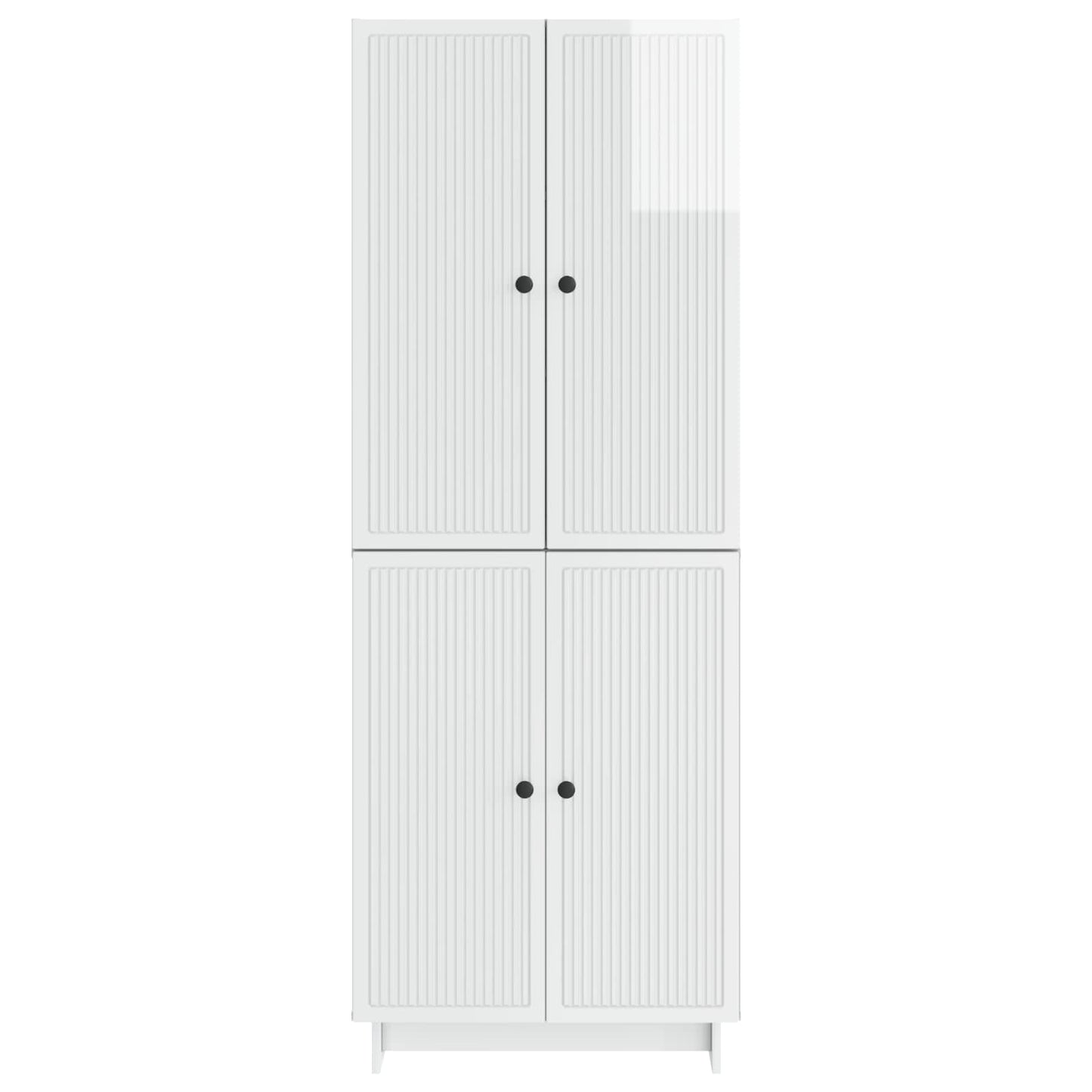 vidaXL Cabinet Set 2 pcs High Gloss White 66 x 34.5 x 90 cm
