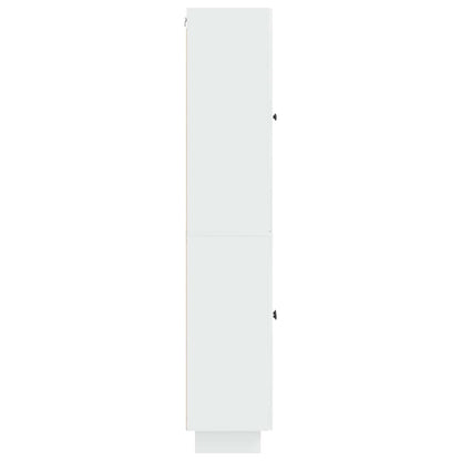 vidaXL Cabinet Set 2 pcs High Gloss White 66 x 34.5 x 90 cm