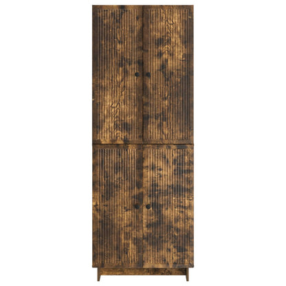 vidaXL Cabinet Set 2 pcs Smoked Oak Engineered Wood