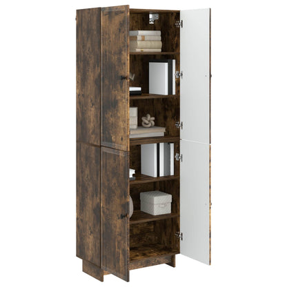 vidaXL Cabinet Set 2 pcs Smoked Oak Engineered Wood