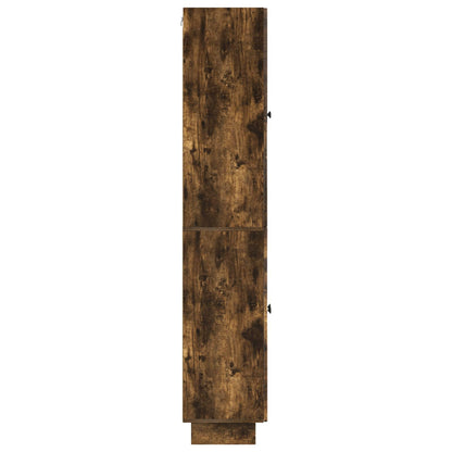 vidaXL Cabinet Set 2 pcs Smoked Oak Engineered Wood