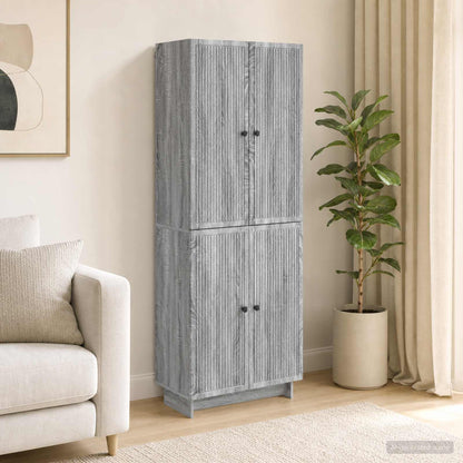 vidaXL Cabinet Set 2 pcs Grey Sonoma Engineered Wood