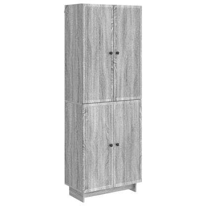 vidaXL Cabinet Set 2 pcs Grey Sonoma 66 x 34.5 x 90 cm Engineered Wood