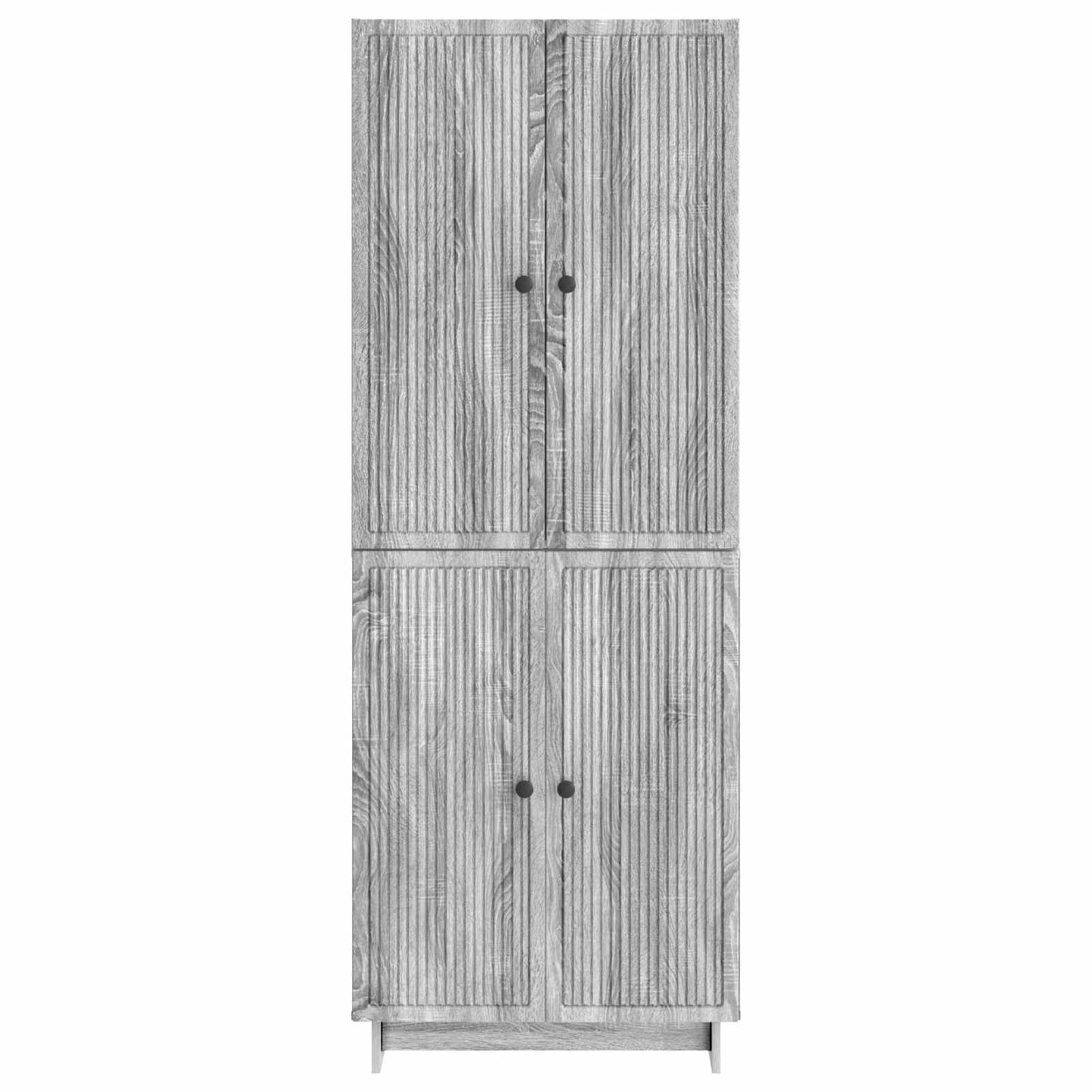 vidaXL Cabinet Set 2 pcs Grey Sonoma 66 x 34.5 x 90 cm Engineered Wood