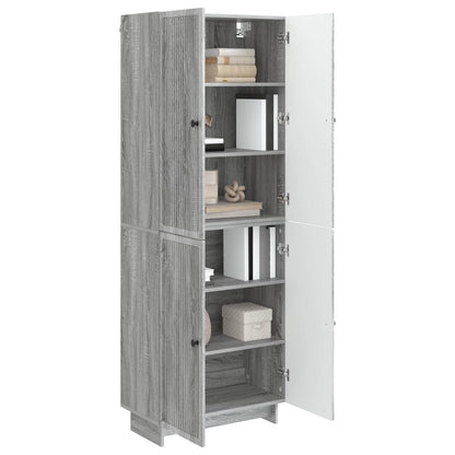 vidaXL Cabinet Set 2 pcs Grey Sonoma 66 x 34.5 x 90 cm Engineered Wood