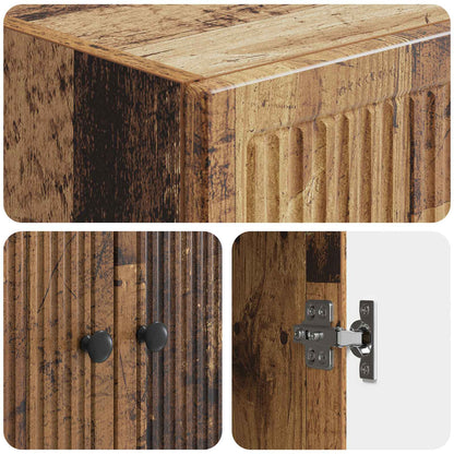 vidaXL Cabinet Set 2 pcs Old Wood Engineered Wood