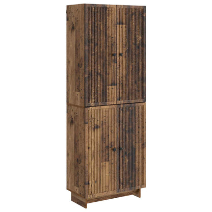 vidaXL Cabinet Set 2 pcs Old Wood Engineered Wood