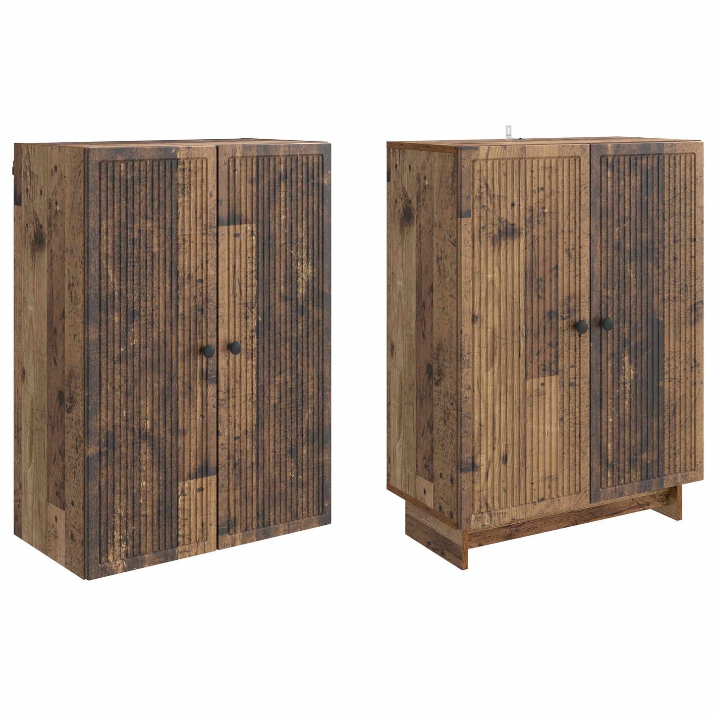 vidaXL Cabinet Set 2 pcs Old Wood Engineered Wood