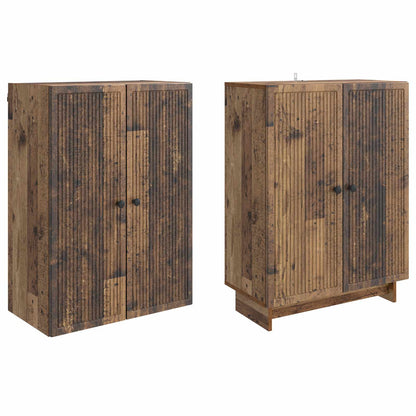 vidaXL Cabinet Set 2 pcs Old Wood Engineered Wood