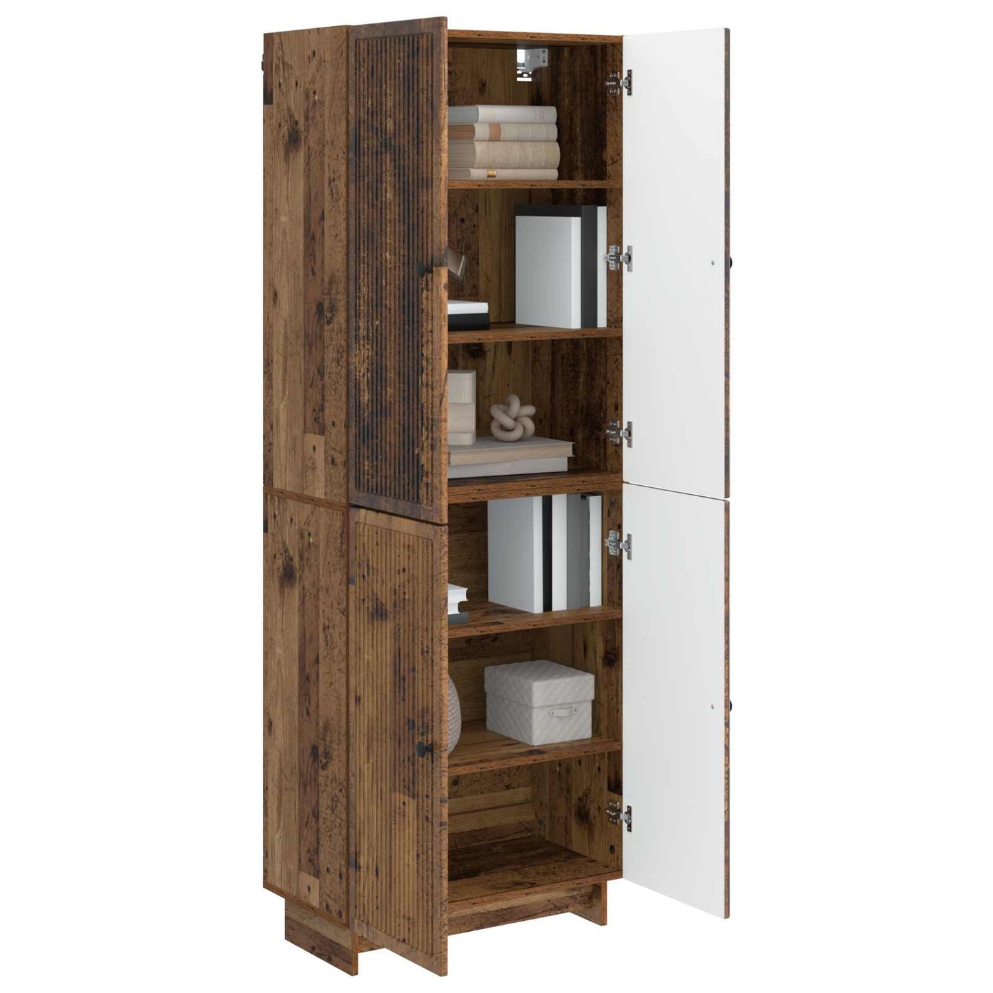 vidaXL Cabinet Set 2 pcs Old Wood Engineered Wood