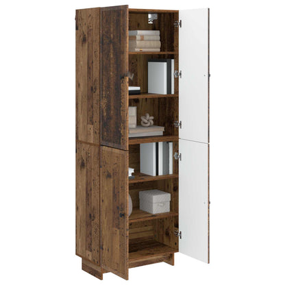 vidaXL Cabinet Set 2 pcs Old Wood Engineered Wood