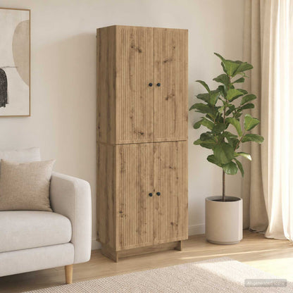 vidaXL Cabinet Set 2 pcs Artisan Oak Engineered Wood