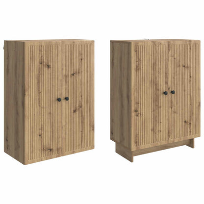 vidaXL Cabinet Set 2 pcs Artisan Oak Engineered Wood