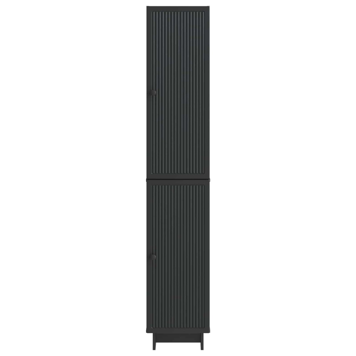 vidaXL Cabinet Set 2 pcs Black Engineered Wood