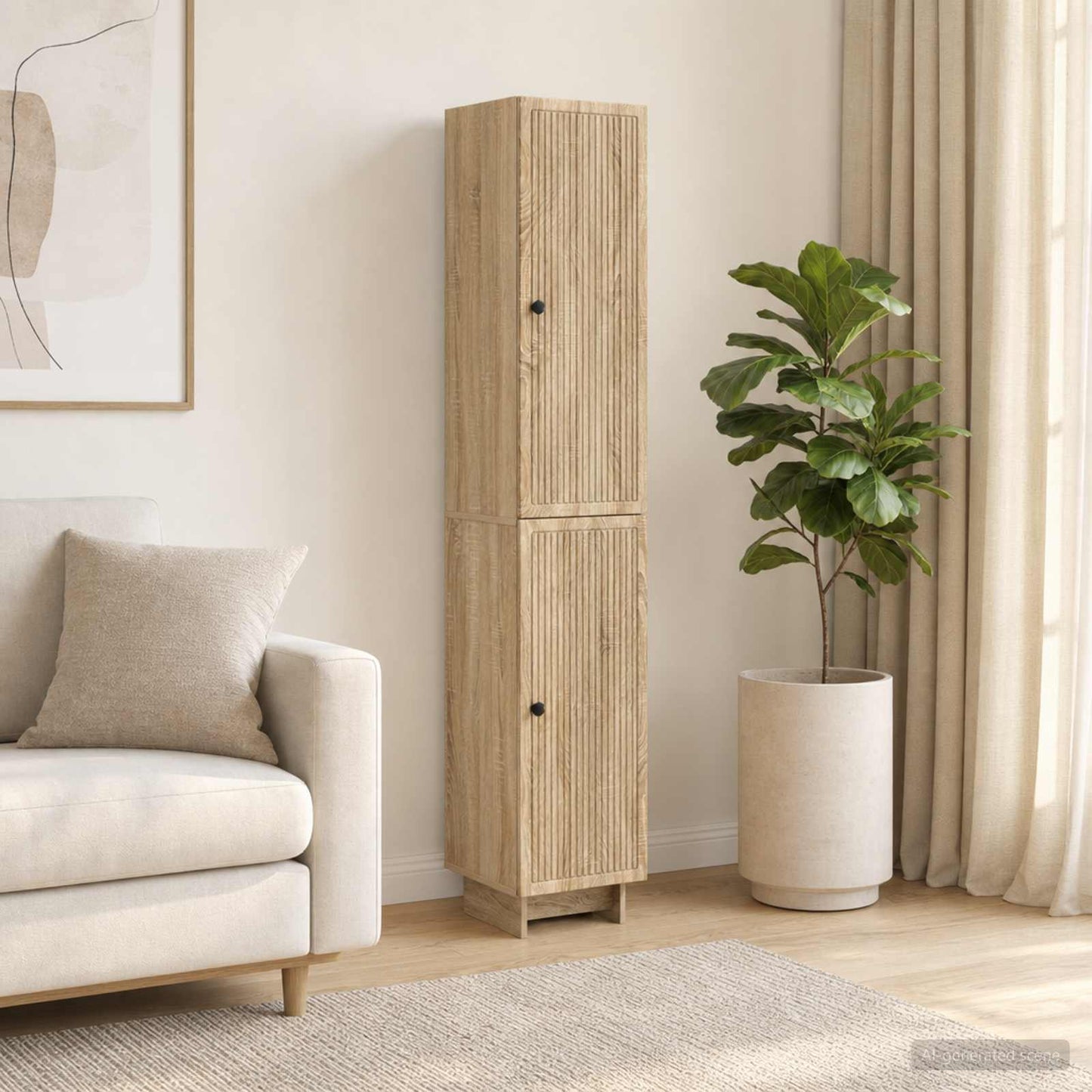 vidaXL Cabinet Set 2 pcs Sonoma Oak Engineered Wood