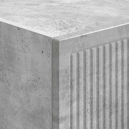 vidaXL Cabinet Set 2 pcs Concrete Grey Engineered Wood