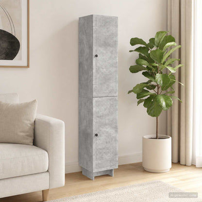 vidaXL Cabinet Set 2 pcs Concrete Grey Engineered Wood