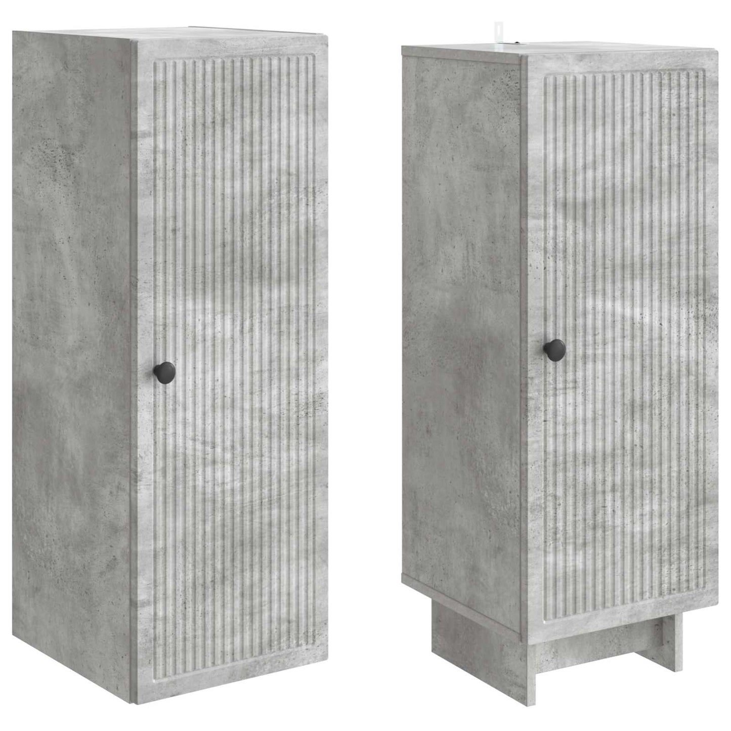 vidaXL Cabinet Set 2 pcs Concrete Grey Engineered Wood