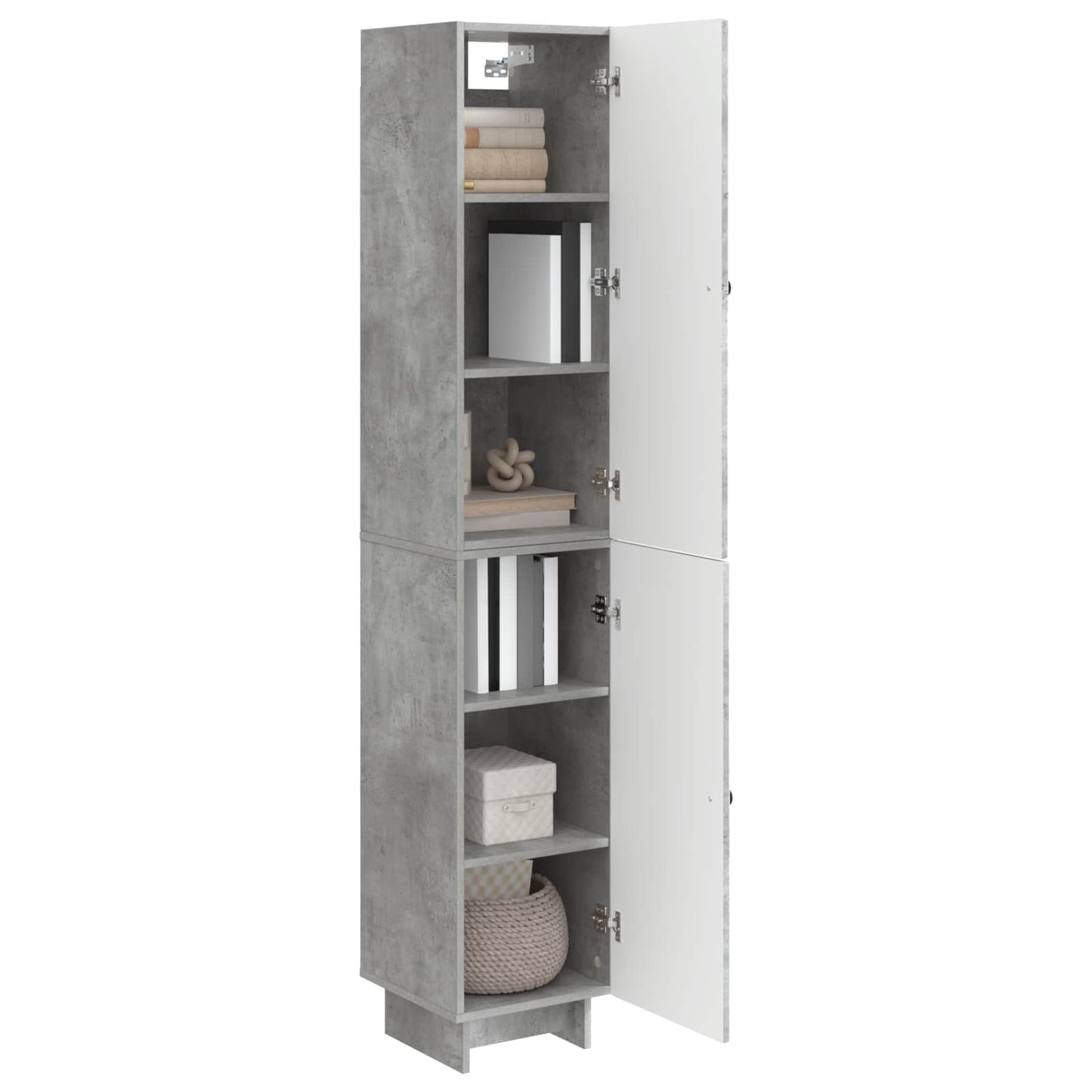 vidaXL Cabinet Set 2 pcs Concrete Grey Engineered Wood