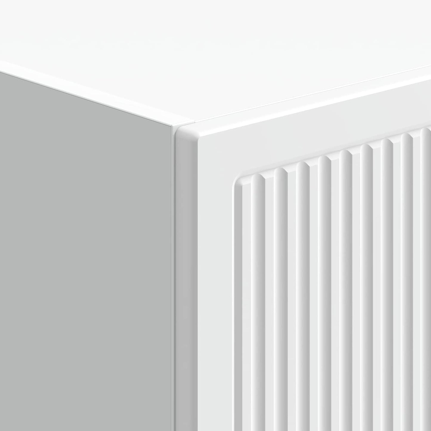 vidaXL Cabinet Set 2 pcs High Gloss White Engineered Wood