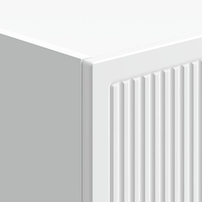 vidaXL Cabinet Set 2 pcs High Gloss White Engineered Wood
