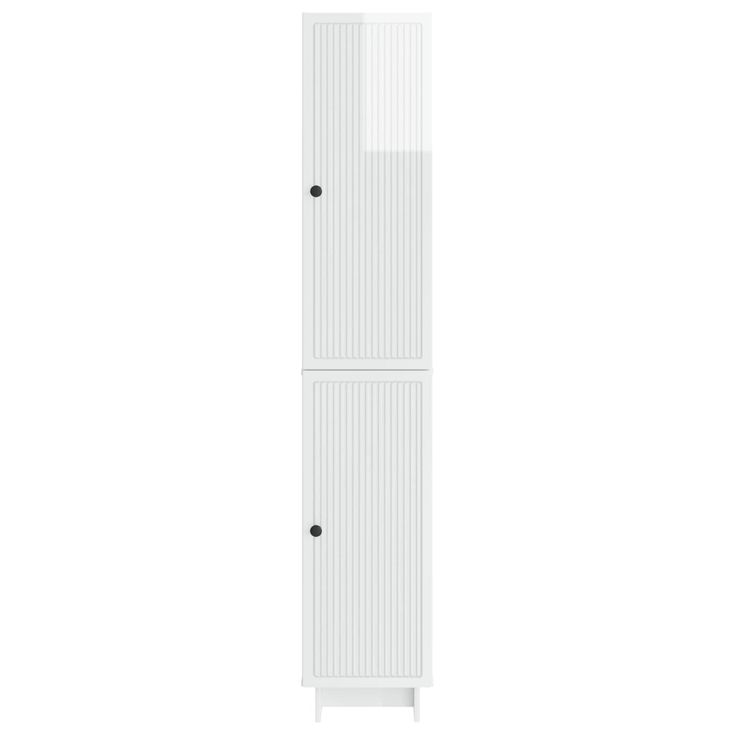 vidaXL Cabinet Set 2 pcs High Gloss White Engineered Wood
