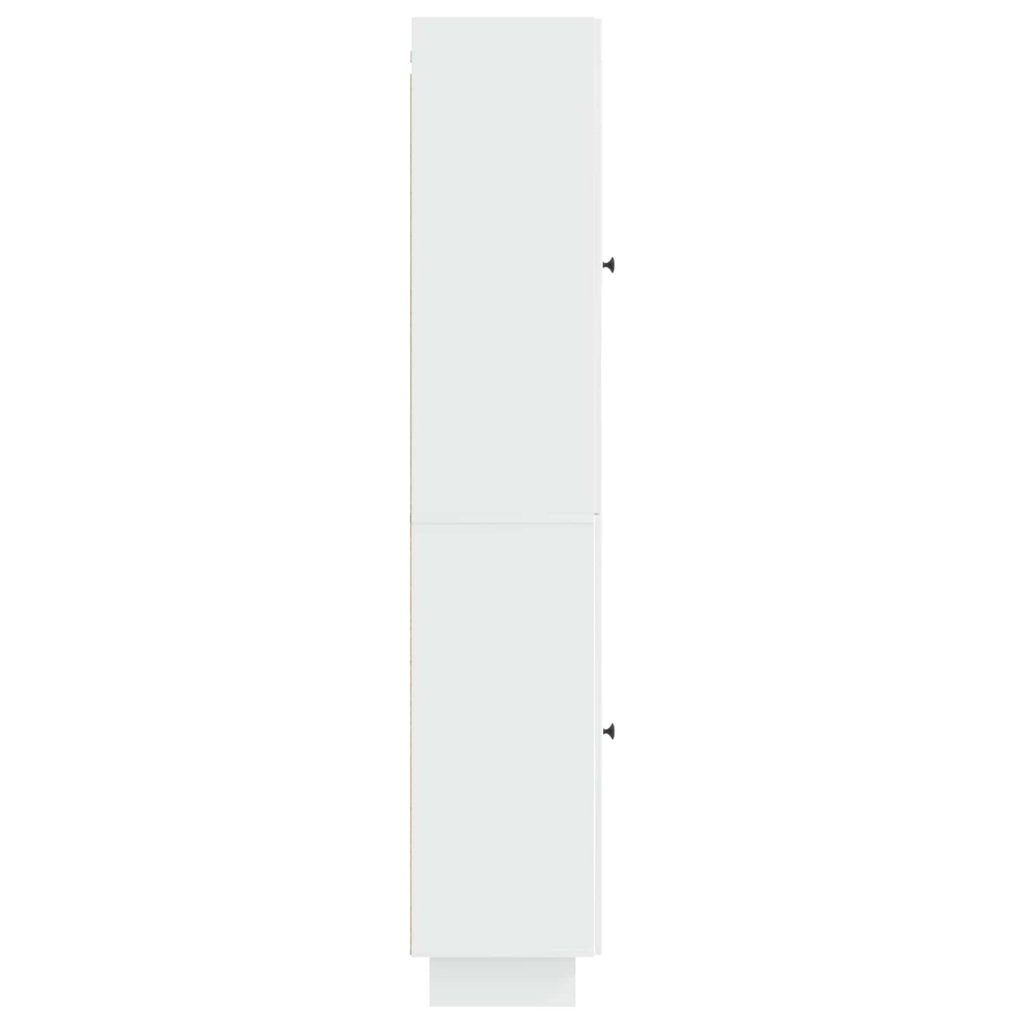 vidaXL Cabinet Set 2 pcs High Gloss White Engineered Wood
