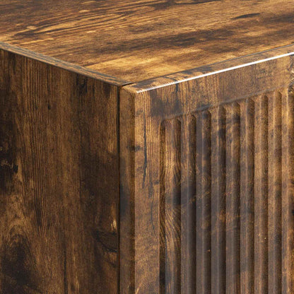 vidaXL Cabinet Set 2 pcs Smoked Oak 34.5 x 33 x 90 cm Engineered Wood