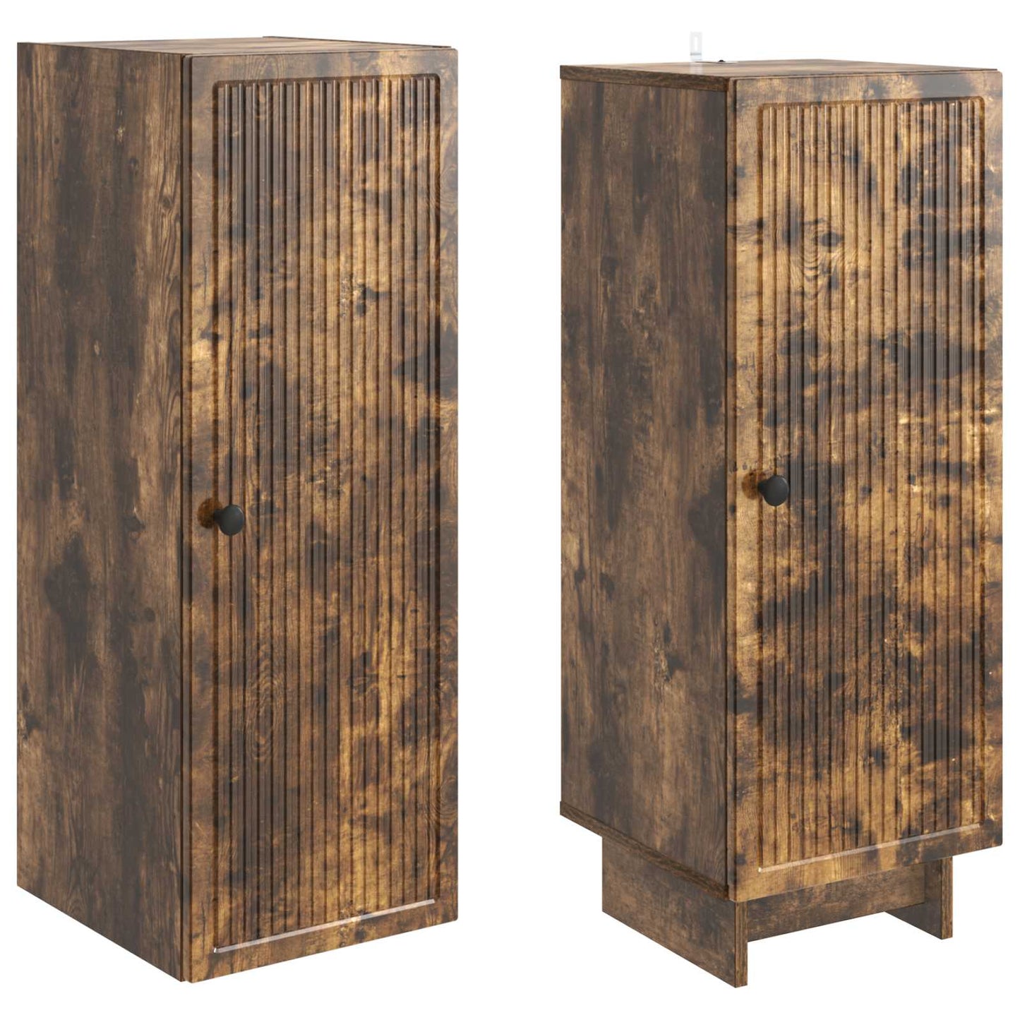 vidaXL Cabinet Set 2 pcs Smoked Oak 34.5 x 33 x 90 cm Engineered Wood