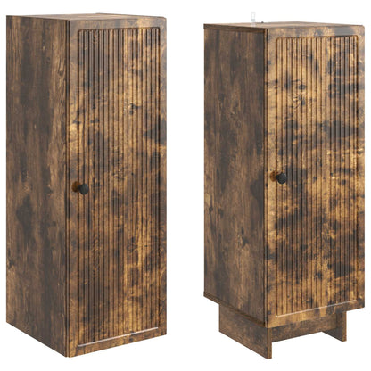 vidaXL Cabinet Set 2 pcs Smoked Oak 34.5 x 33 x 90 cm Engineered Wood