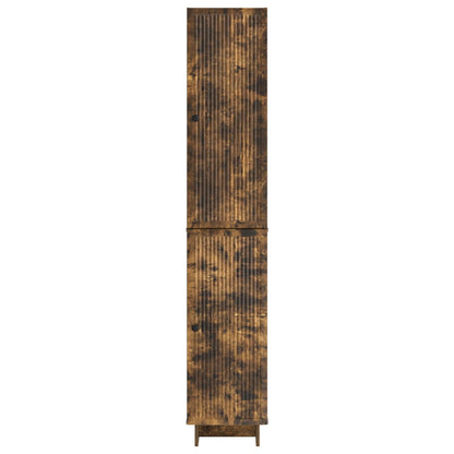 vidaXL Cabinet Set 2 pcs Smoked Oak 34.5 x 33 x 90 cm Engineered Wood