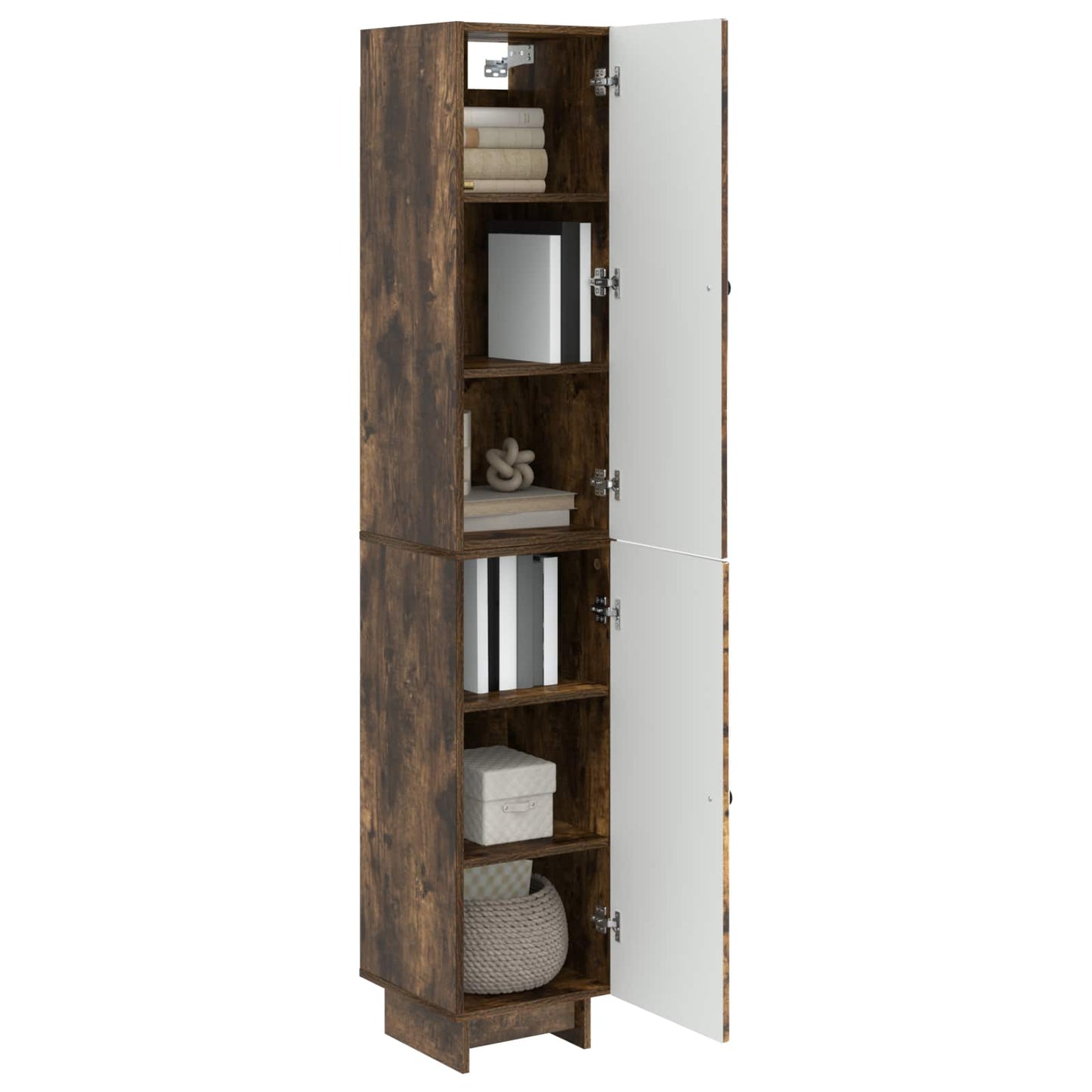 vidaXL Cabinet Set 2 pcs Smoked Oak 34.5 x 33 x 90 cm Engineered Wood