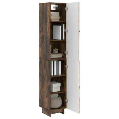 vidaXL Cabinet Set 2 pcs Smoked Oak 34.5 x 33 x 90 cm Engineered Wood