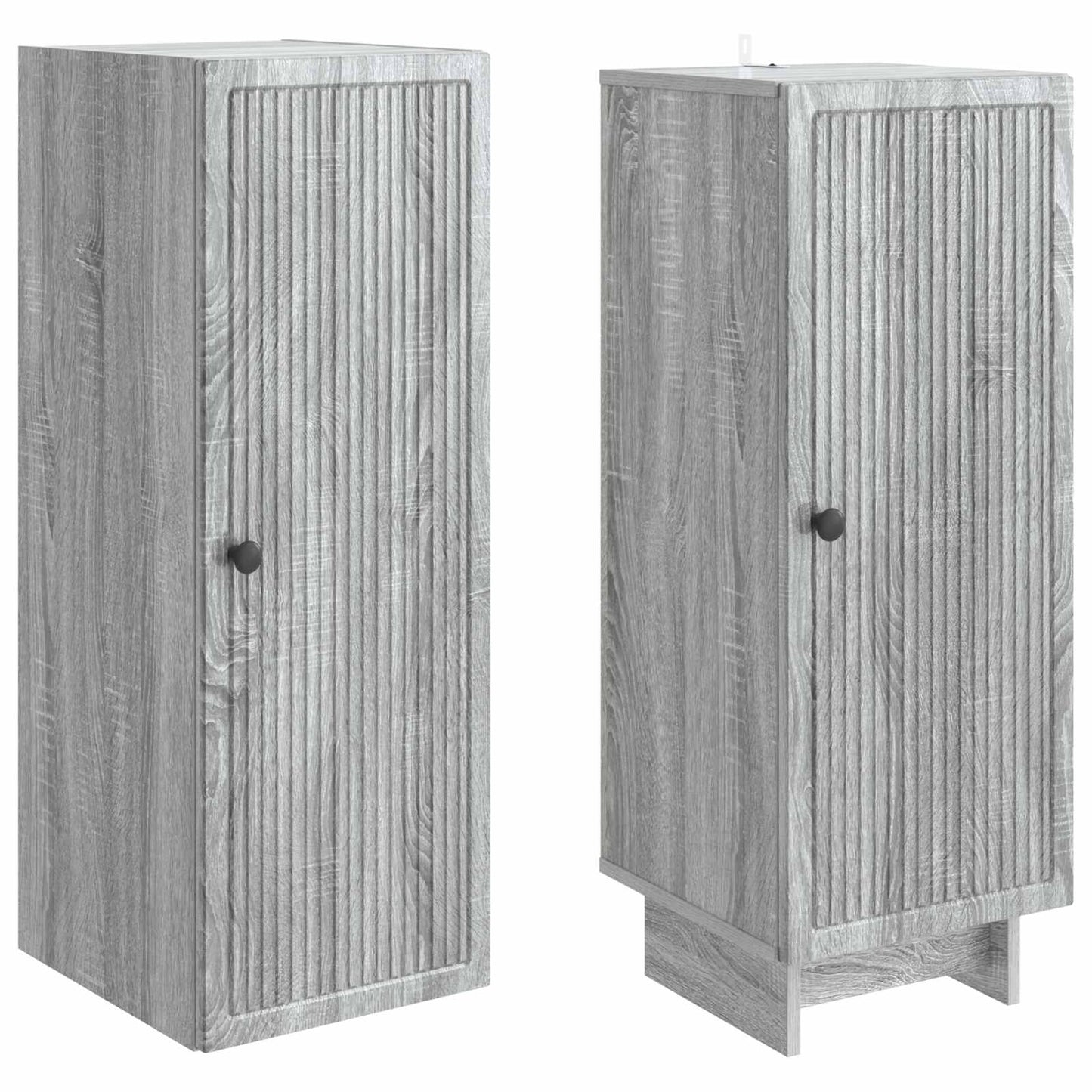 vidaXL Cabinet Set 2 pcs Grey Sonoma Engineered Wood