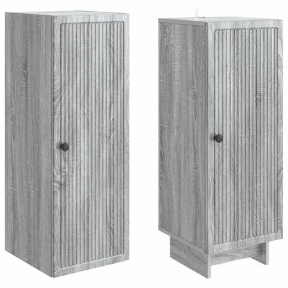 vidaXL Cabinet Set 2 pcs Grey Sonoma Engineered Wood