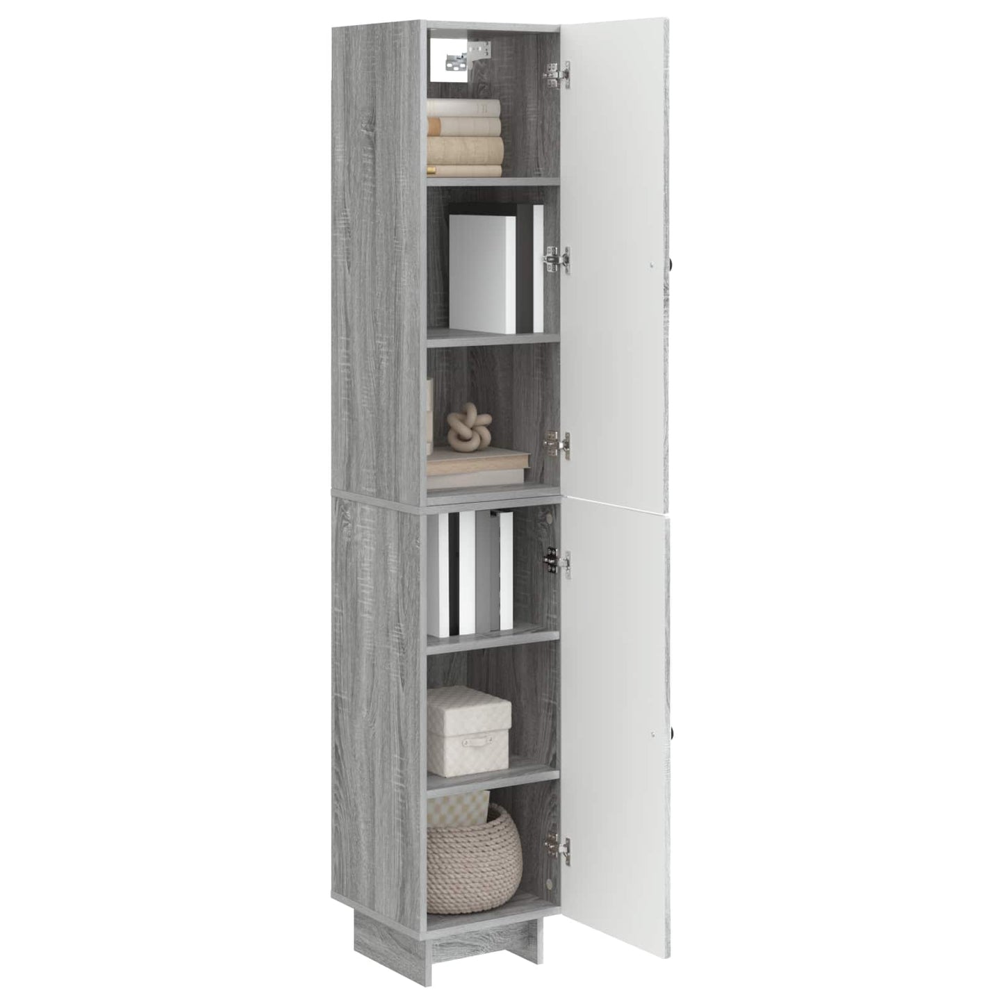 vidaXL Cabinet Set 2 pcs Grey Sonoma Engineered Wood
