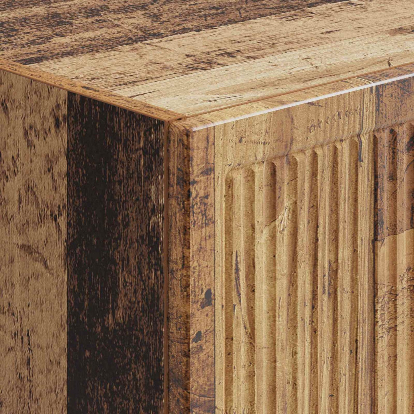 vidaXL Cabinet Set 2 pcs Old Wood Engineered Wood