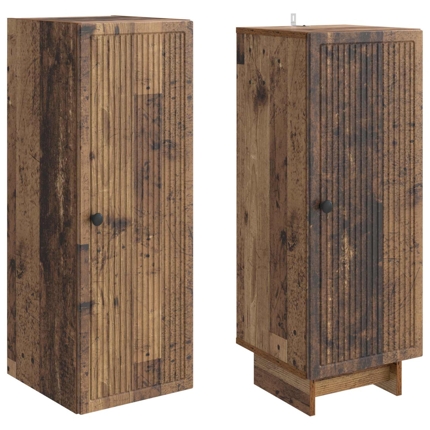 vidaXL Cabinet Set 2 pcs Old Wood Engineered Wood
