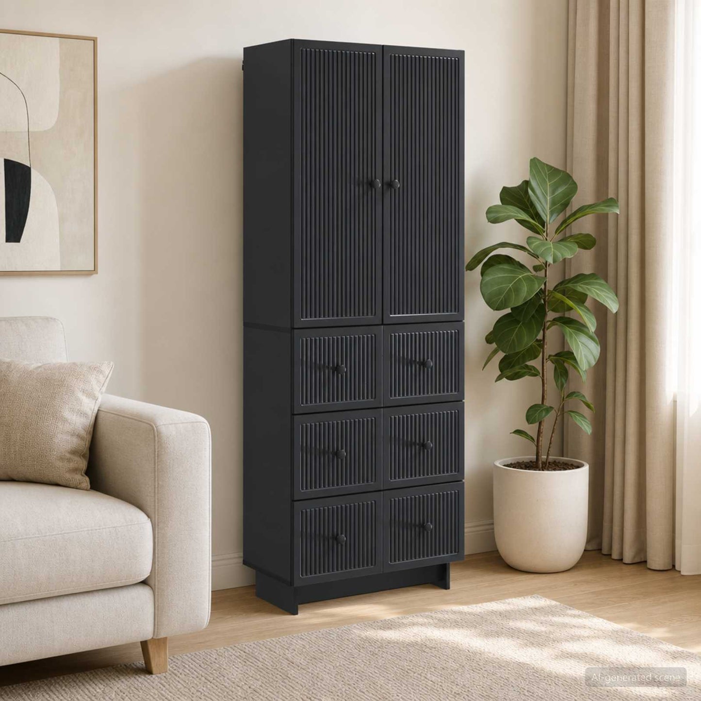 vidaXL Cabinet Set 2 pcs Engineered Wood