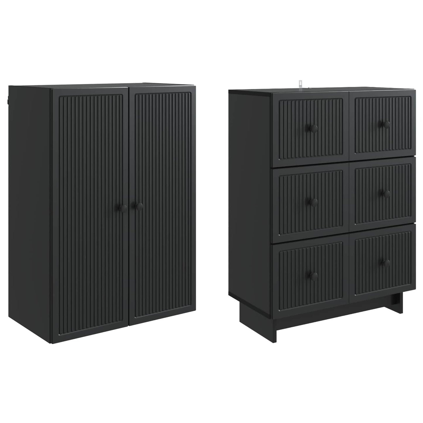 vidaXL Cabinet Set 2 pcs Engineered Wood