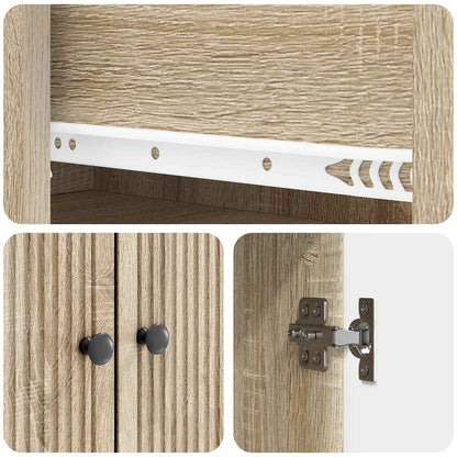 vidaXL Cabinet Set 2 pcs Engineered Wood