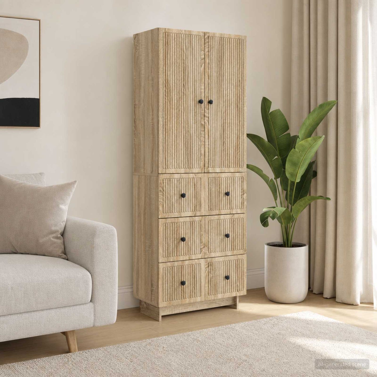 vidaXL Cabinet Set 2 pcs Engineered Wood