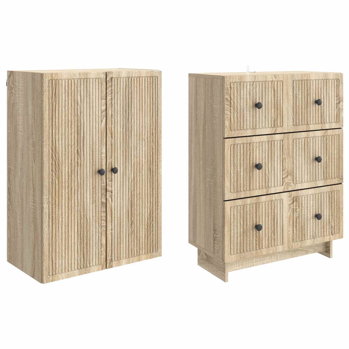 vidaXL Cabinet Set 2 pcs Engineered Wood