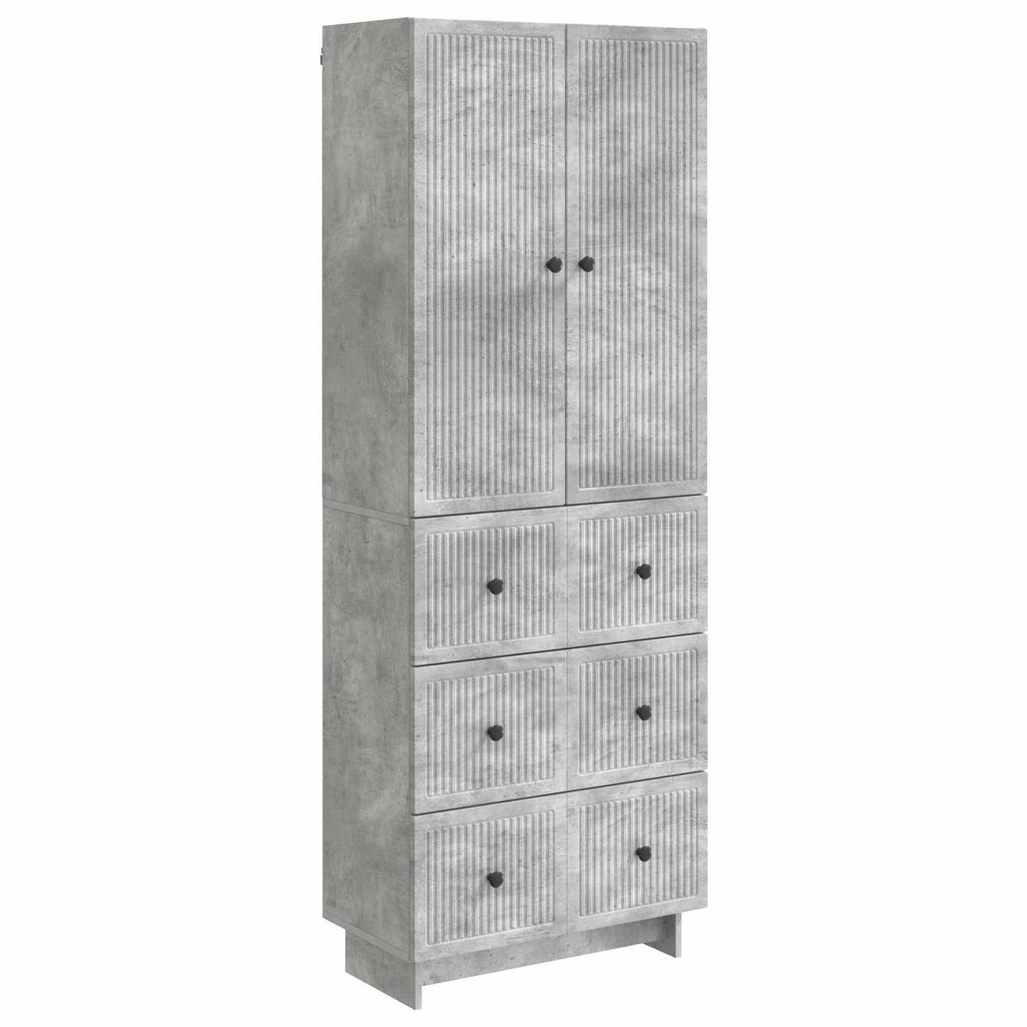 vidaXL Cabinet Set 2 pcs Concrete Grey Engineered Wood