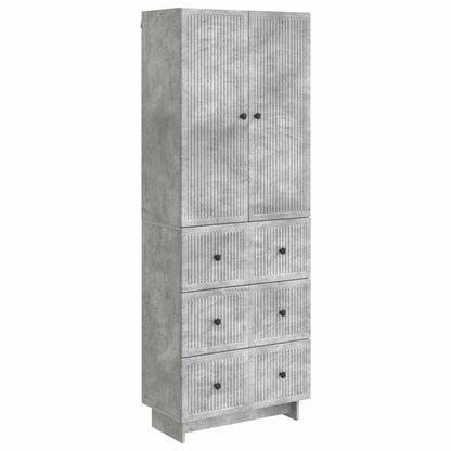 vidaXL Cabinet Set 2 pcs Concrete Grey Engineered Wood