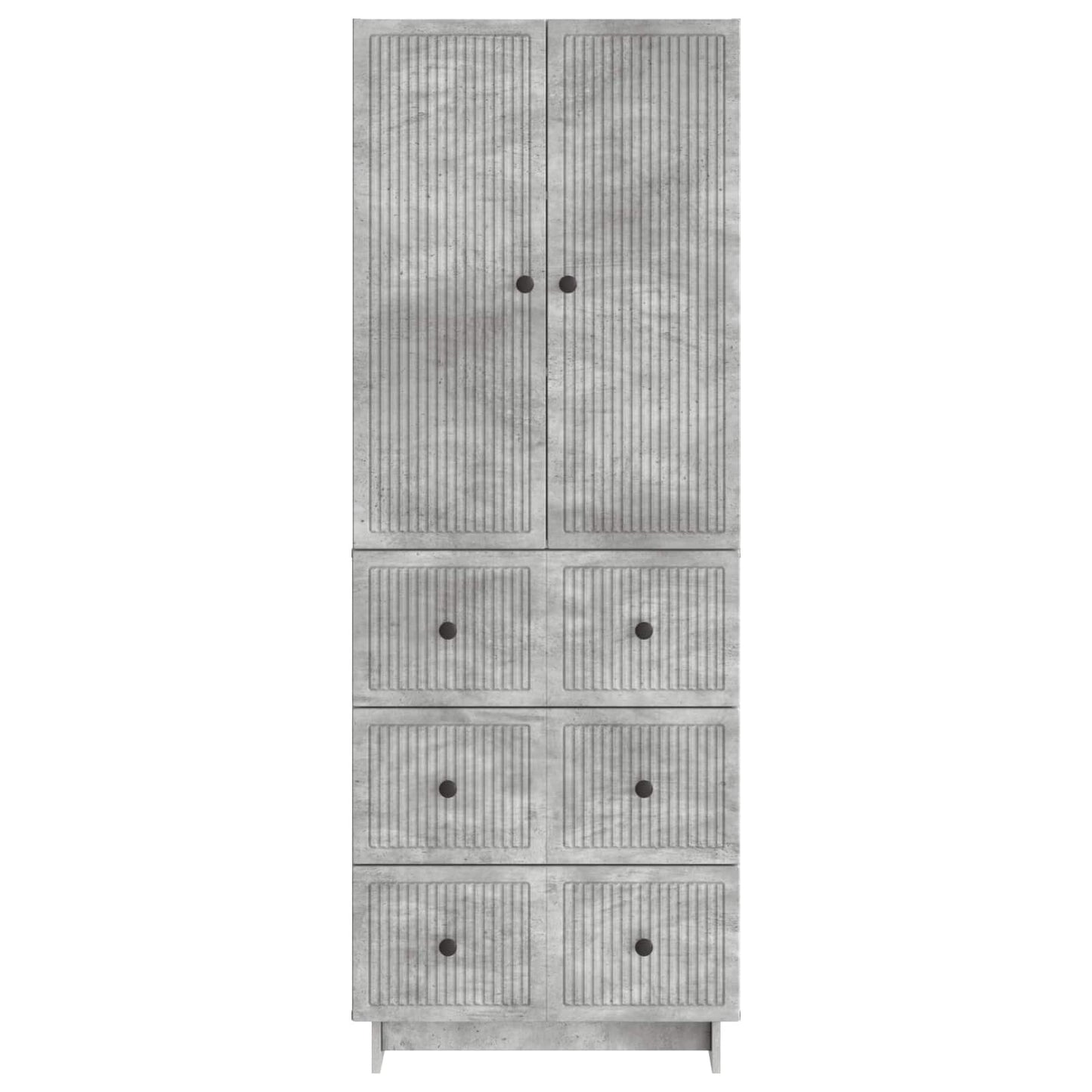 vidaXL Cabinet Set 2 pcs Concrete Grey Engineered Wood